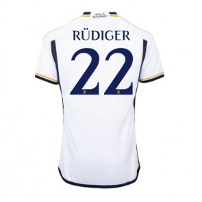 Real Madrid Antonio Rudiger #22 Hjemmebanetrøje 2023-24 Kort ærmer